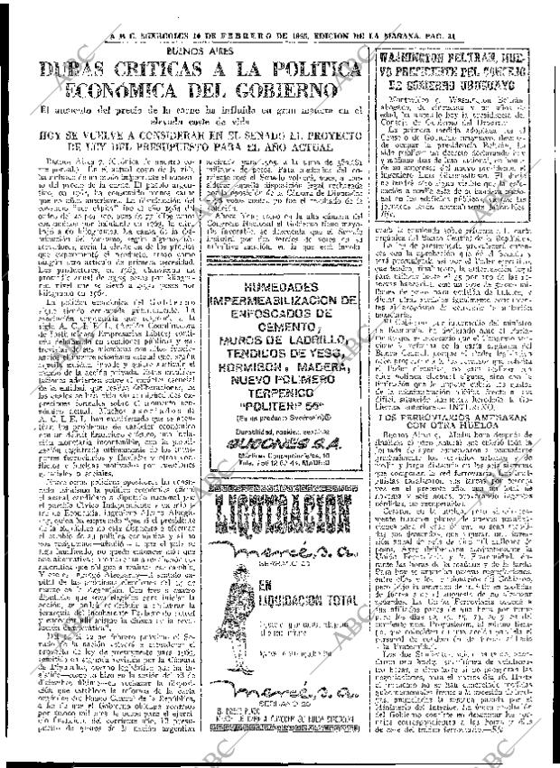 ABC MADRID 10-02-1965 página 31