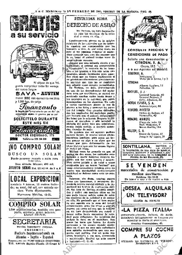 ABC MADRID 10-02-1965 página 48