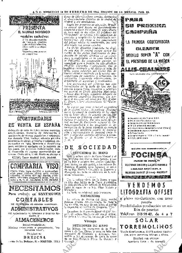 ABC MADRID 10-02-1965 página 56