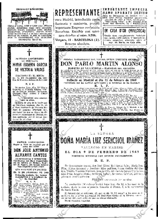 ABC MADRID 10-02-1965 página 77