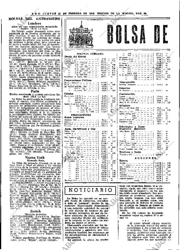 ABC MADRID 11-02-1965 página 54