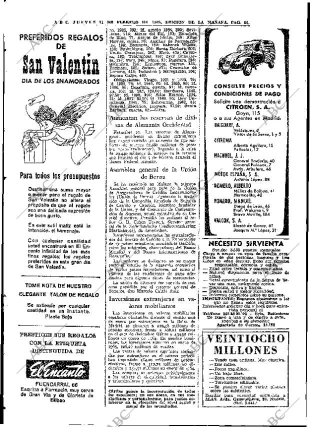 ABC MADRID 11-02-1965 página 56