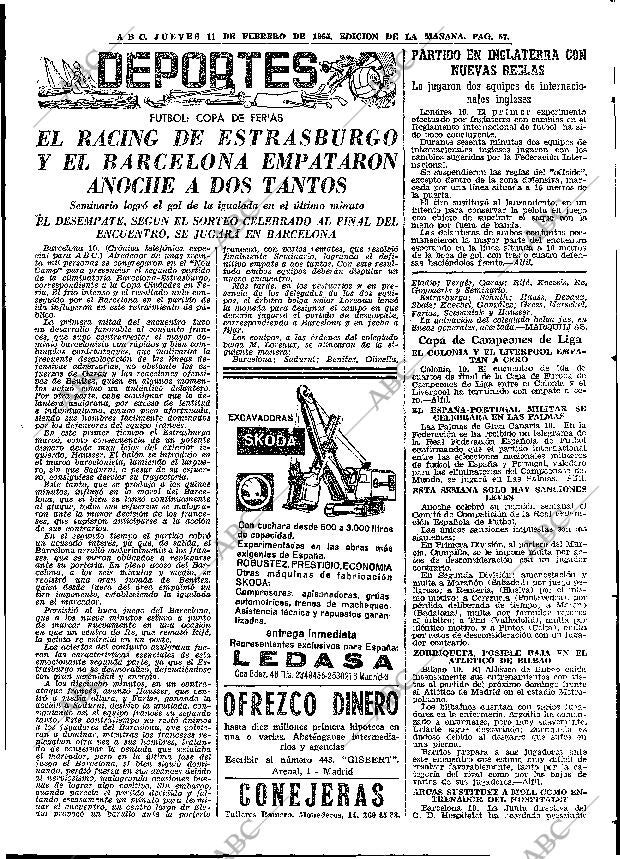 ABC MADRID 11-02-1965 página 57