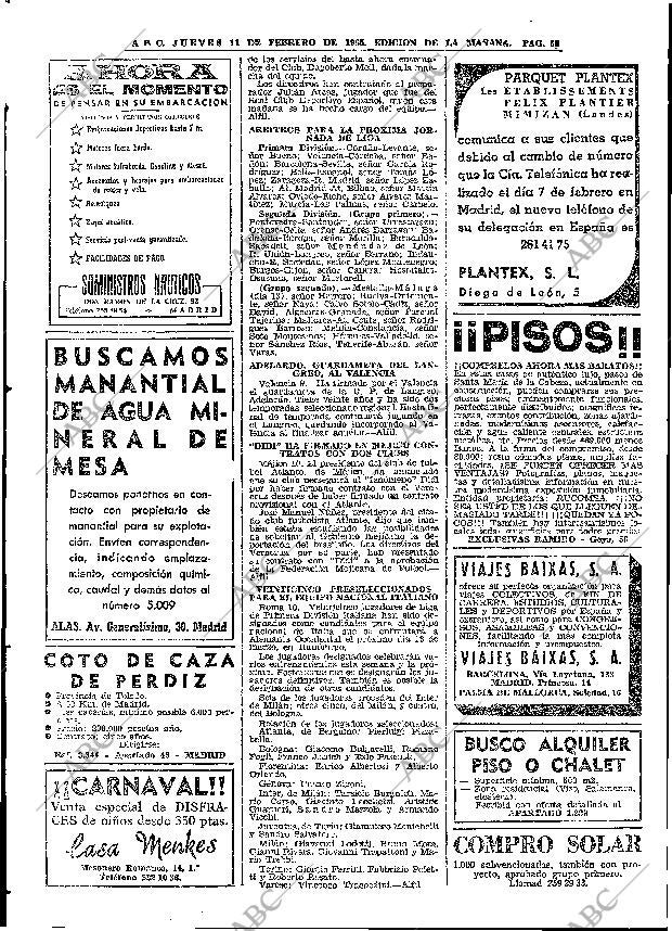 ABC MADRID 11-02-1965 página 58