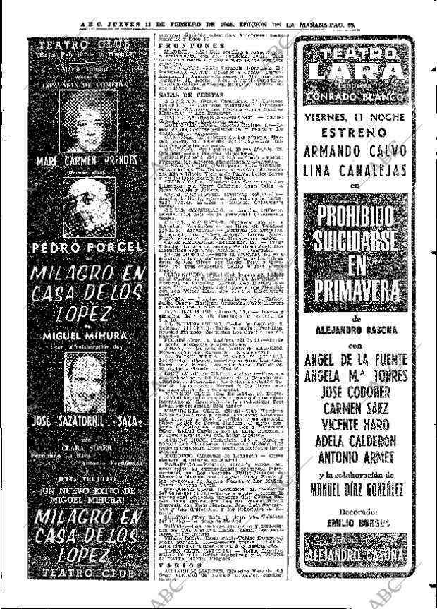 ABC MADRID 11-02-1965 página 67