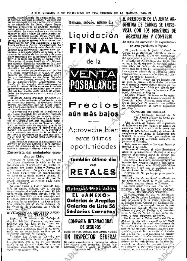 ABC MADRID 12-02-1965 página 34