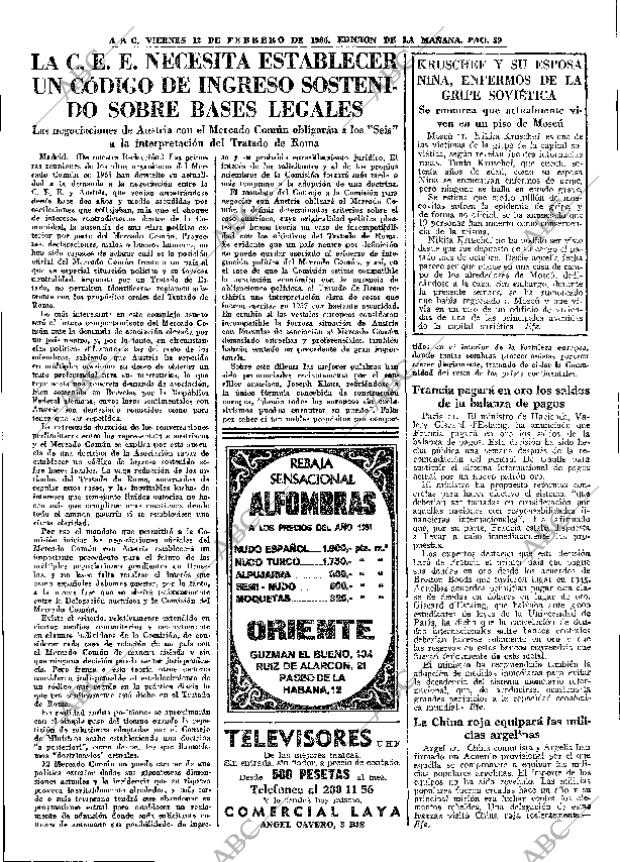 ABC MADRID 12-02-1965 página 39