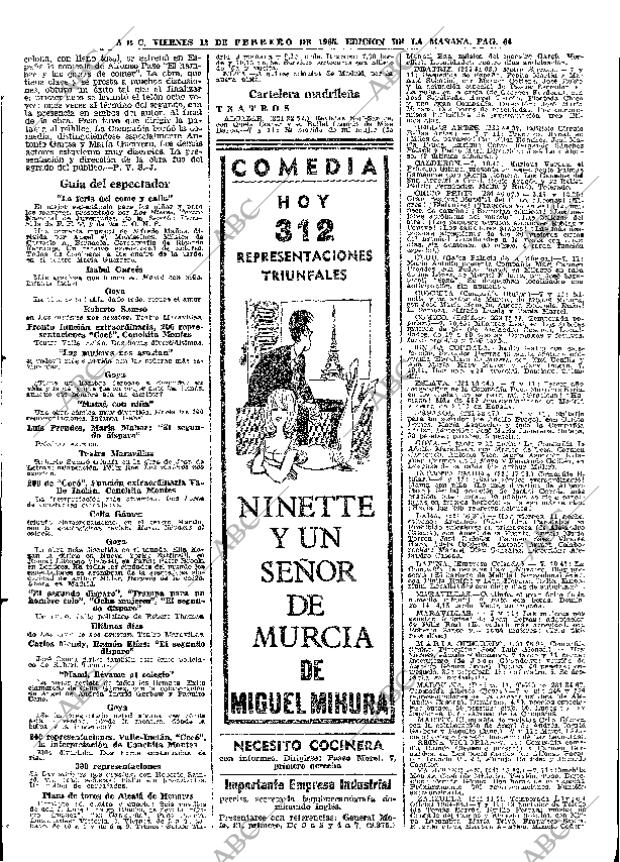 ABC MADRID 12-02-1965 página 64