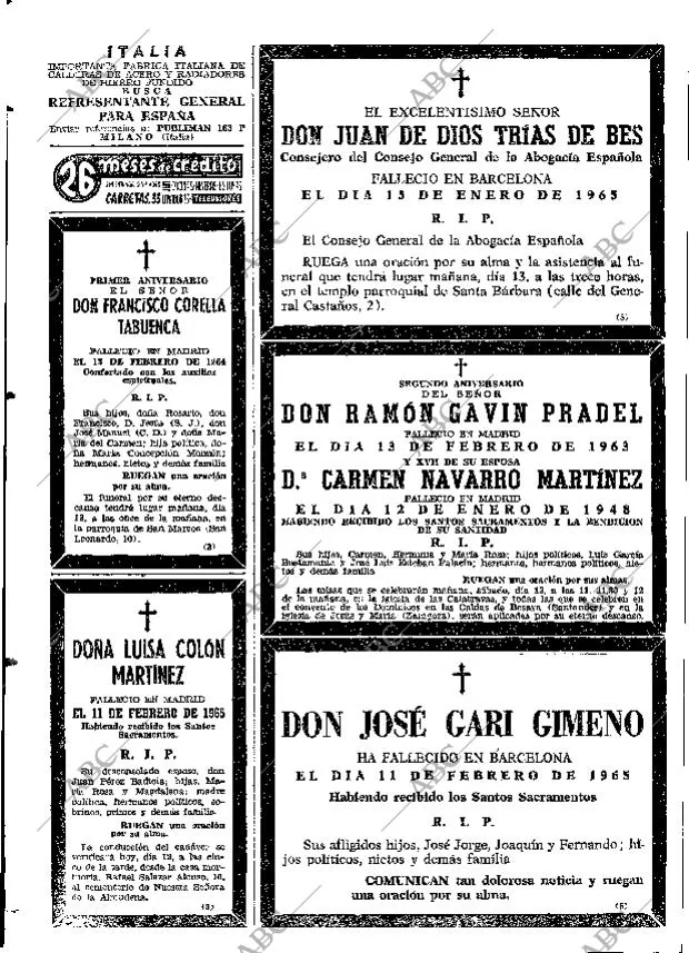 ABC MADRID 12-02-1965 página 76