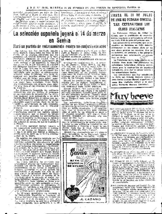 ABC SEVILLA 16-02-1965 página 42