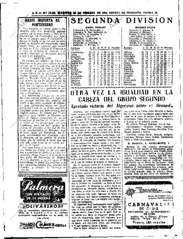 ABC SEVILLA 16-02-1965 página 43