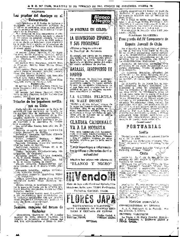 ABC SEVILLA 16-02-1965 página 50