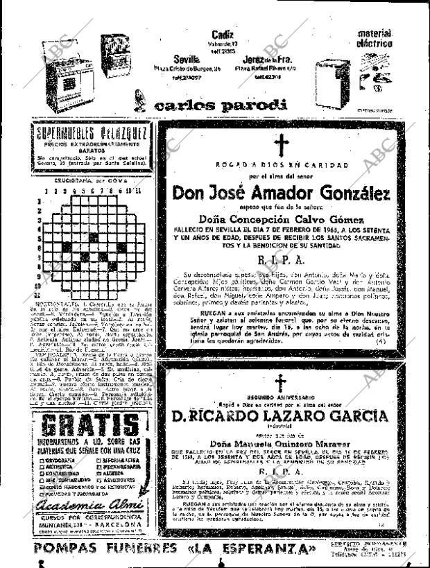 ABC SEVILLA 16-02-1965 página 62