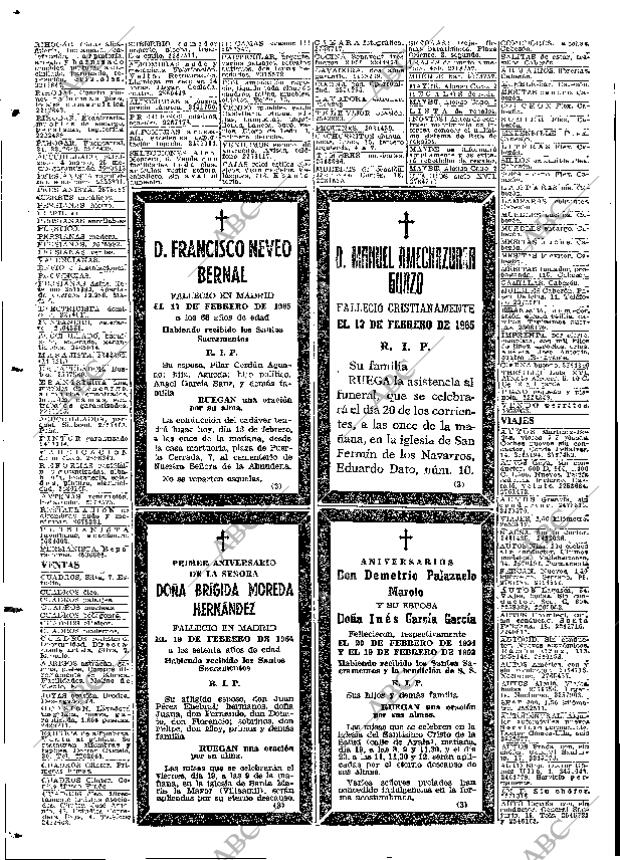 ABC MADRID 18-02-1965 página 84