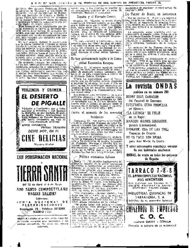 ABC SEVILLA 18-02-1965 página 34