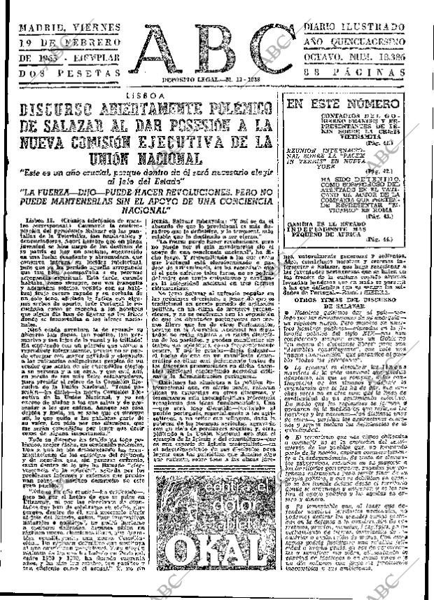 ABC MADRID 19-02-1965 página 39