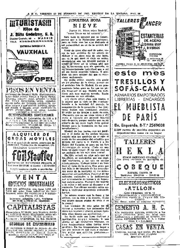 ABC MADRID 19-02-1965 página 58