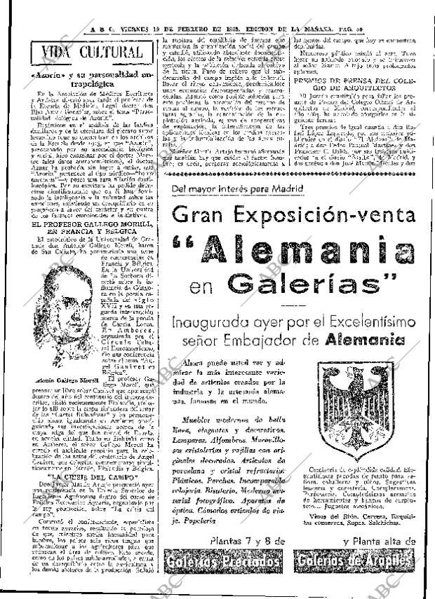ABC MADRID 19-02-1965 página 59