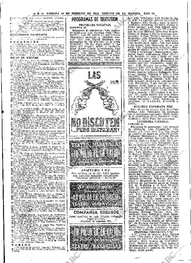 ABC MADRID 19-02-1965 página 74