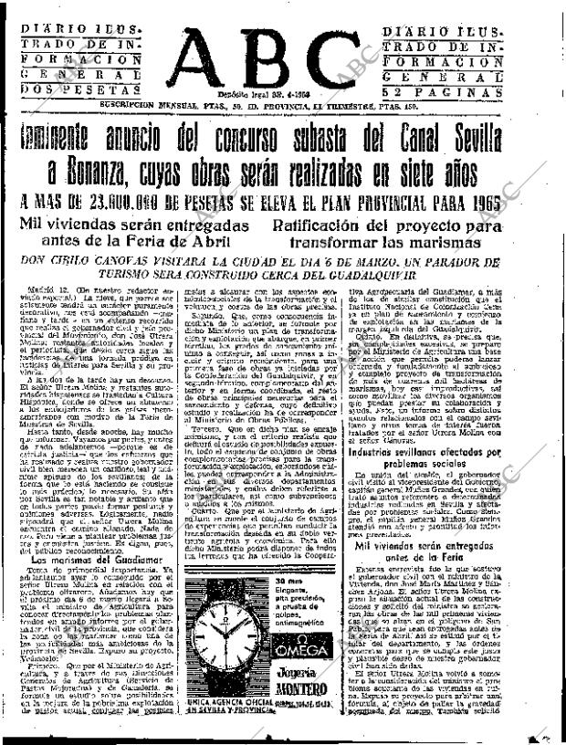 ABC SEVILLA 19-02-1965 página 15