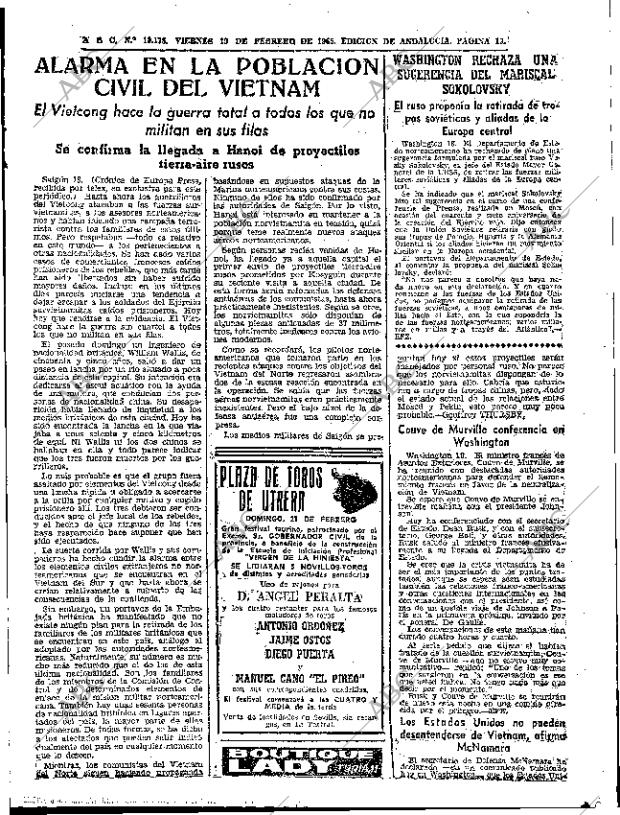 ABC SEVILLA 19-02-1965 página 19