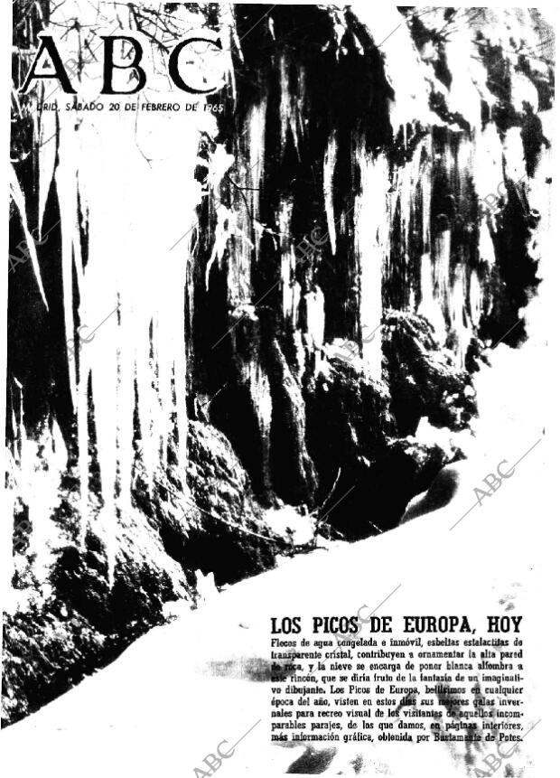 ABC MADRID 20-02-1965 página 1