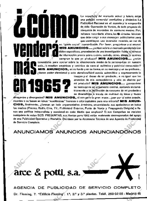 ABC MADRID 20-02-1965 página 2