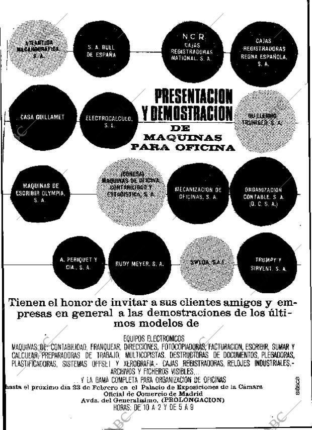 ABC MADRID 20-02-1965 página 38