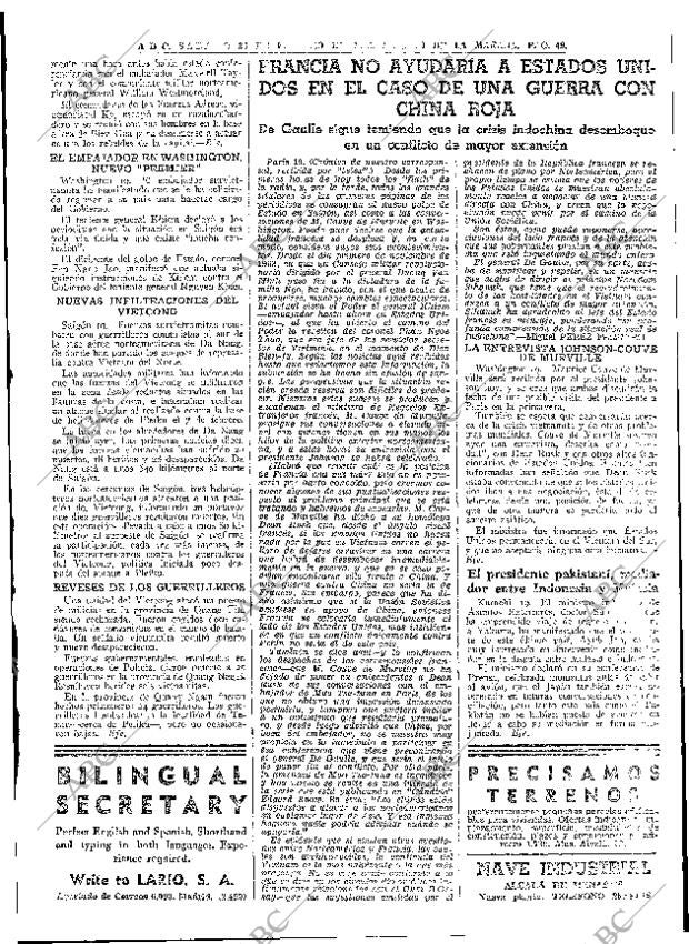 ABC MADRID 20-02-1965 página 49