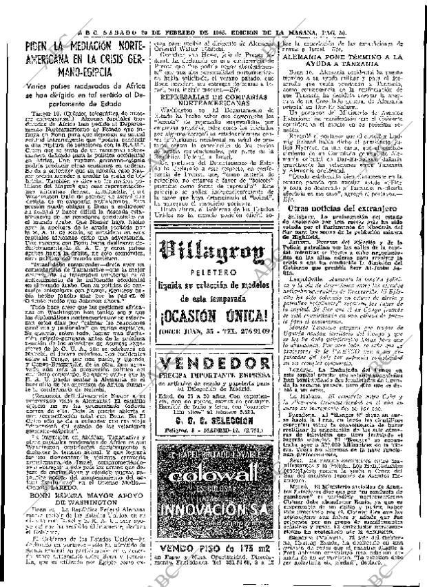 ABC MADRID 20-02-1965 página 50