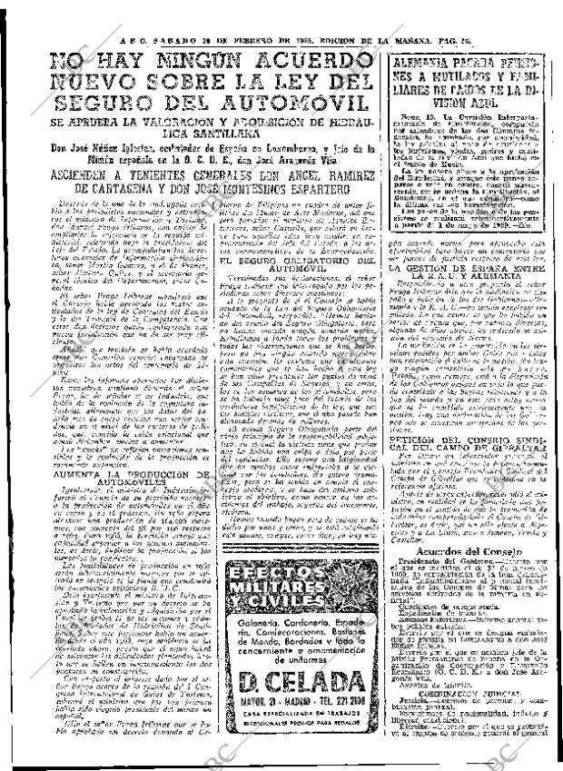 ABC MADRID 20-02-1965 página 55