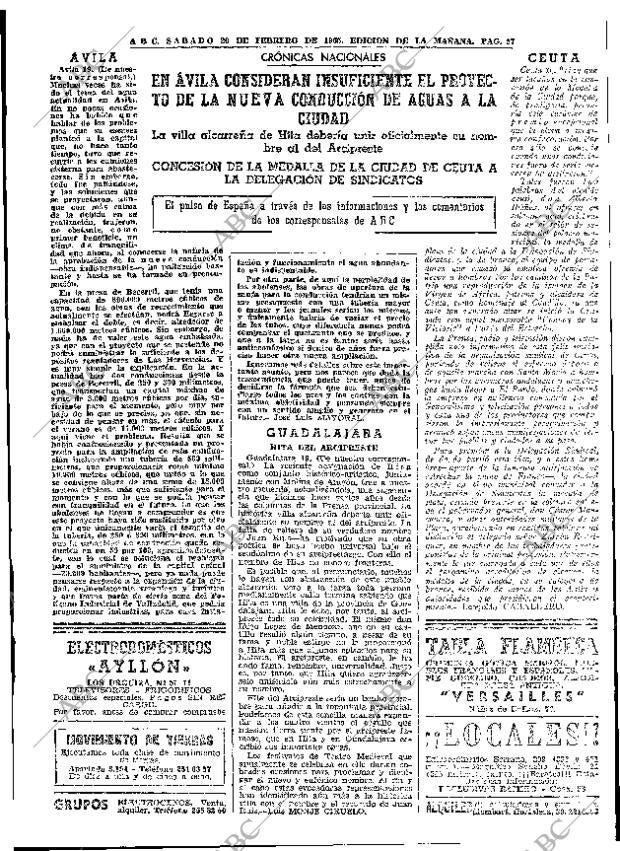 ABC MADRID 20-02-1965 página 57