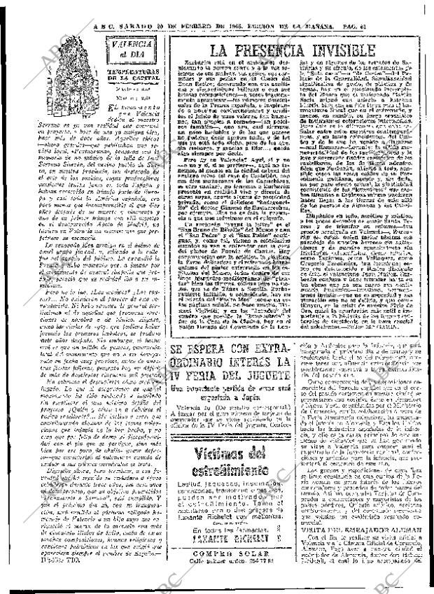 ABC MADRID 20-02-1965 página 61