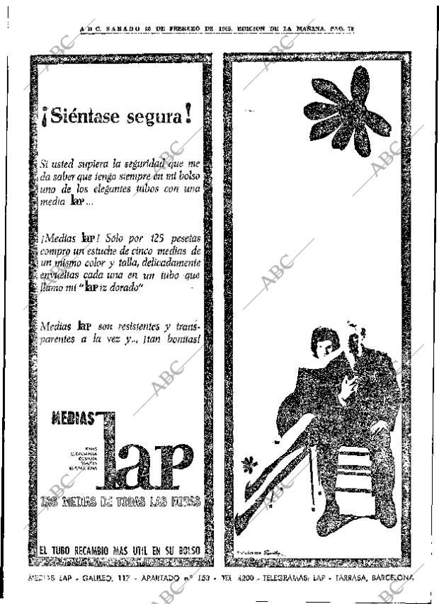 ABC MADRID 20-02-1965 página 78