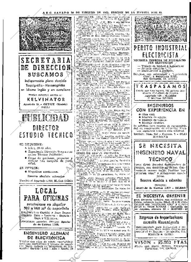 ABC MADRID 20-02-1965 página 82