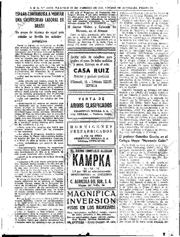 ABC SEVILLA 20-02-1965 página 33