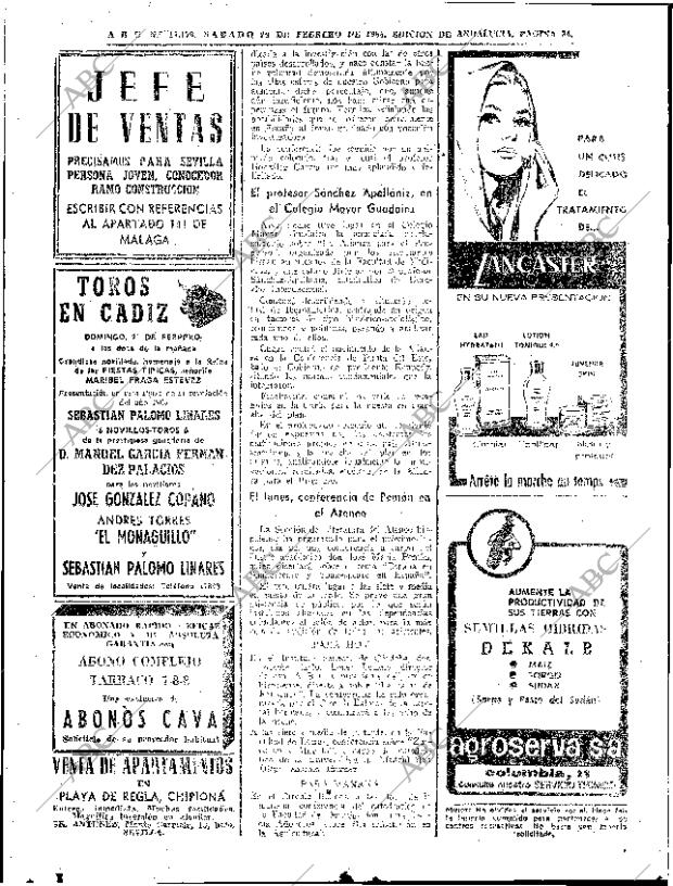 ABC SEVILLA 20-02-1965 página 34