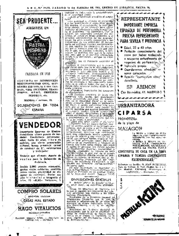 ABC SEVILLA 20-02-1965 página 36