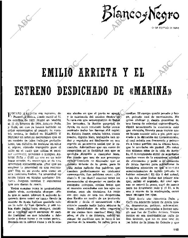 BLANCO Y NEGRO MADRID 20-02-1965 página 115