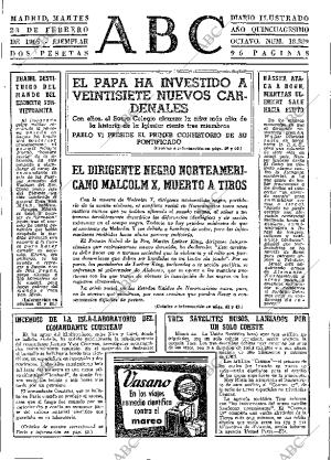 ABC MADRID 23-02-1965 página 39