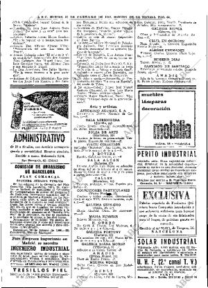 ABC MADRID 23-02-1965 página 64