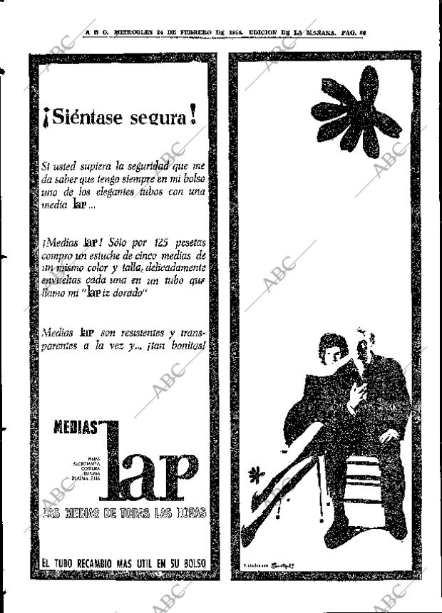 ABC MADRID 24-02-1965 página 66
