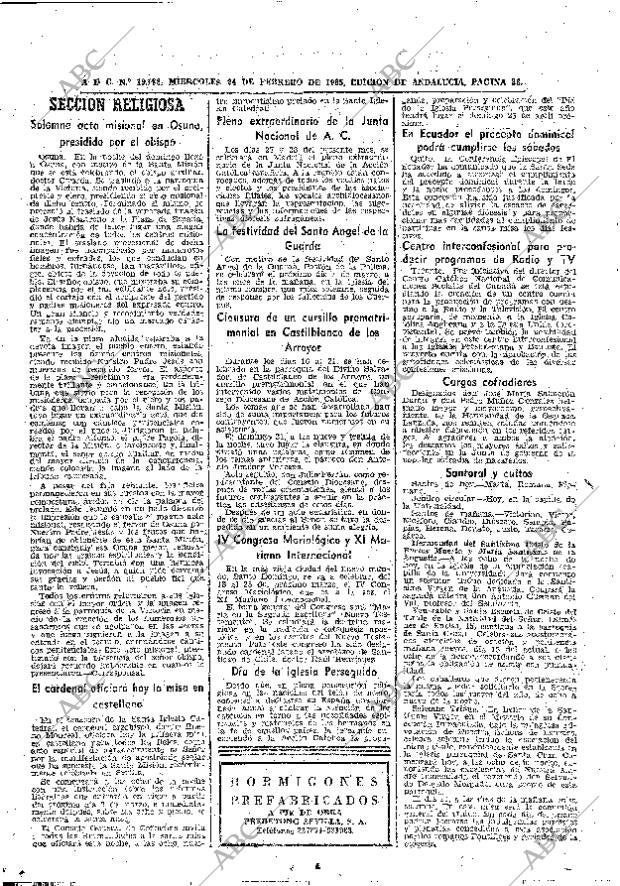 ABC SEVILLA 24-02-1965 página 36