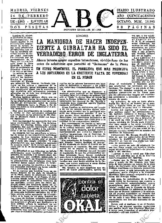 ABC MADRID 26-02-1965 página 31