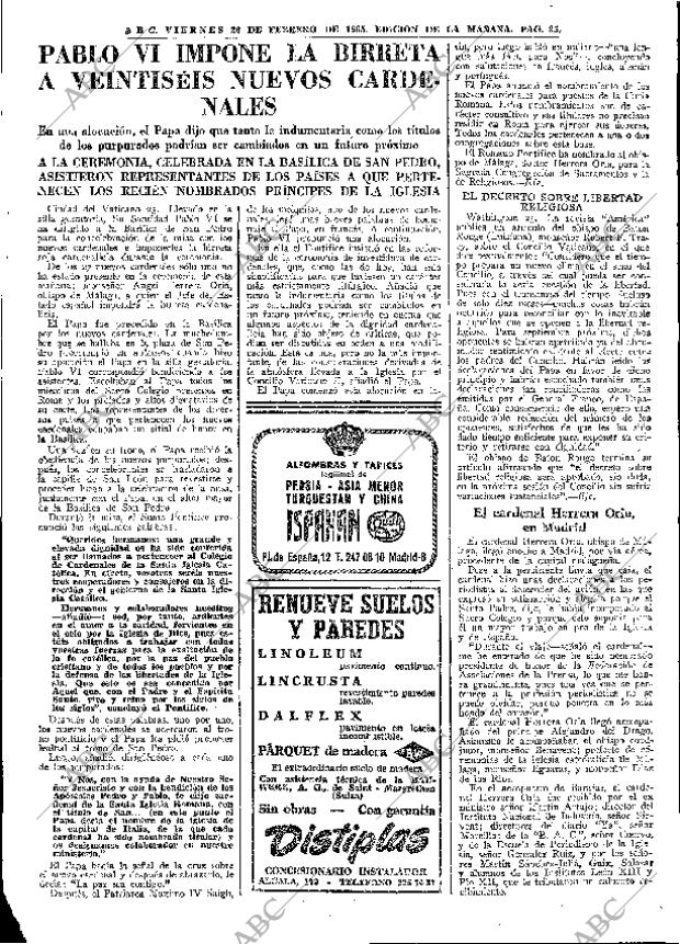 ABC MADRID 26-02-1965 página 35