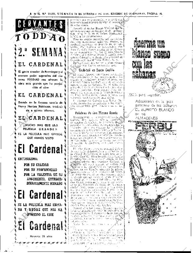 ABC SEVILLA 26-02-1965 página 56