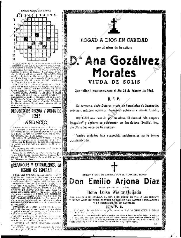 ABC SEVILLA 26-02-1965 página 69