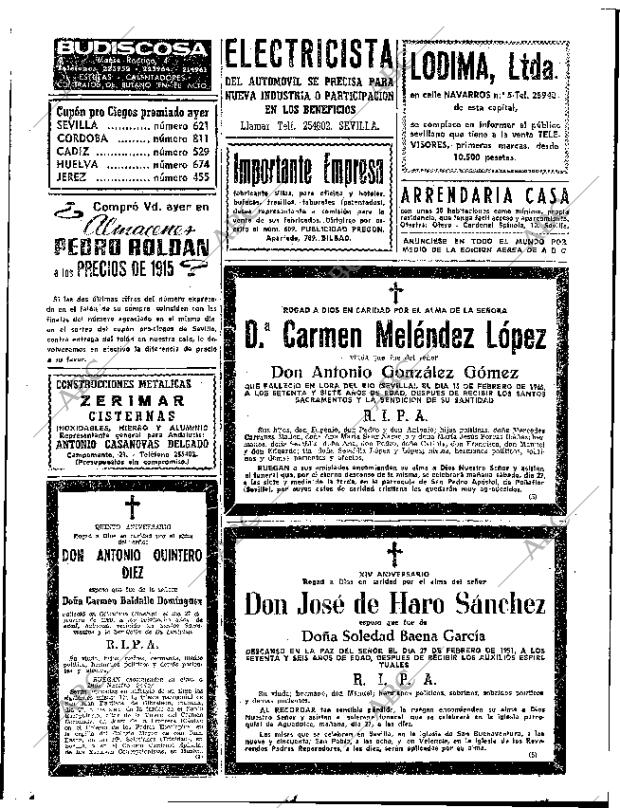 ABC SEVILLA 26-02-1965 página 70