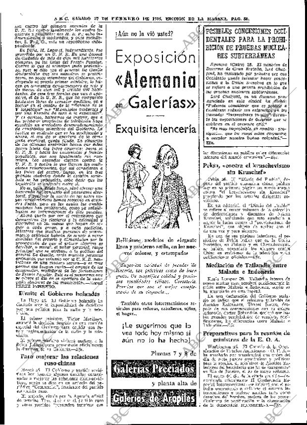 ABC MADRID 27-02-1965 página 50