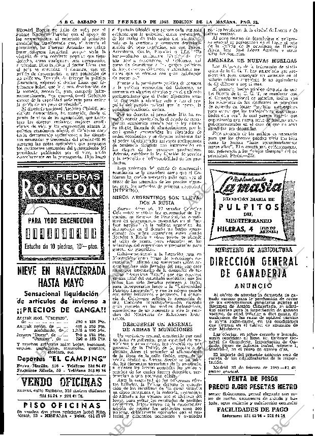 ABC MADRID 27-02-1965 página 52